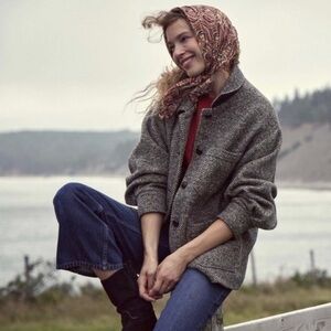 Doen Clyde Coat - herringbone XS